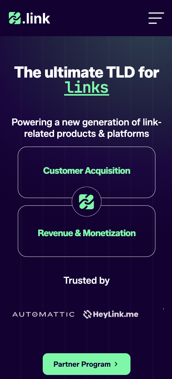 .link Mobile Interface