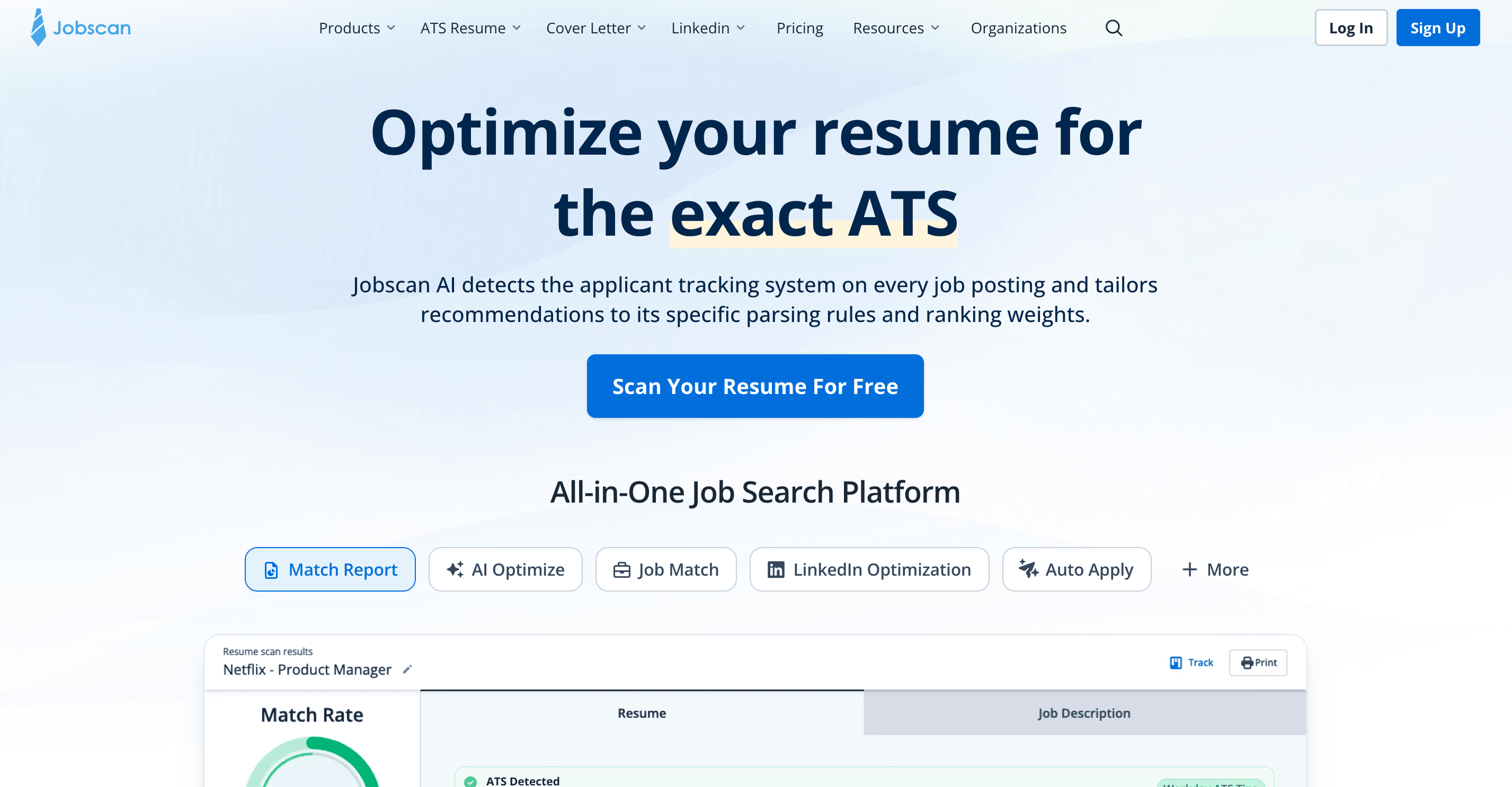 Jobscan AI Resume Platform