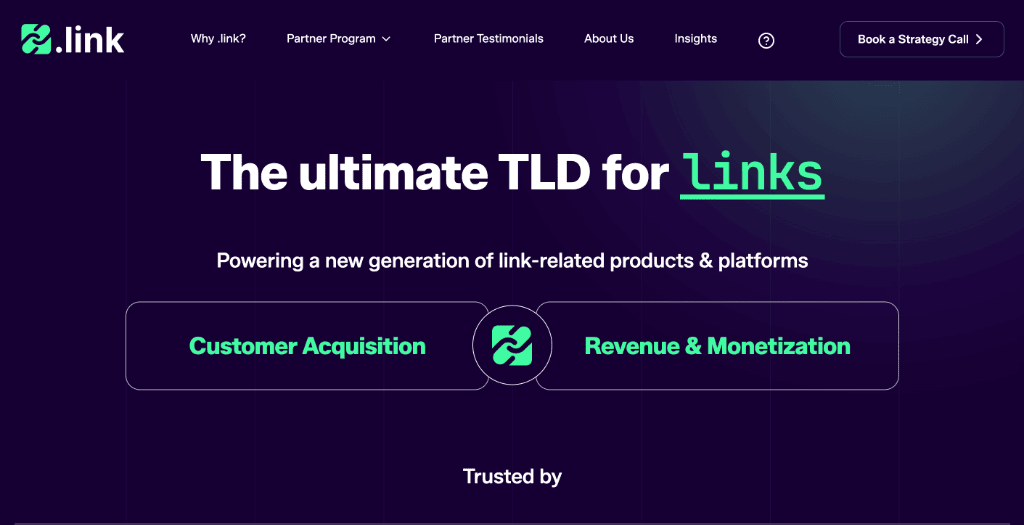 .link Digital Registry and Domain Platform Interface